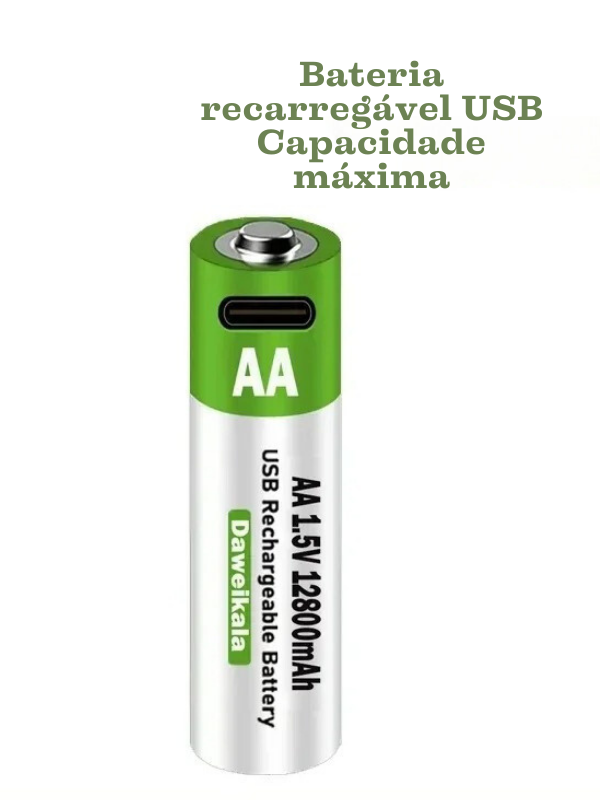 Pilhas EnergiaSmart USB - Recarregável