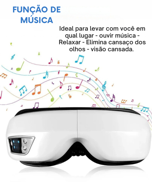 Mascara Massageador Globo Ocular Dobrável - RelaxVision Pro